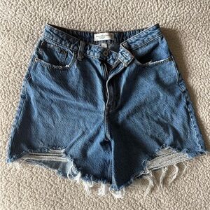 Abercrombie & Fitch Distressed Denim Shorts